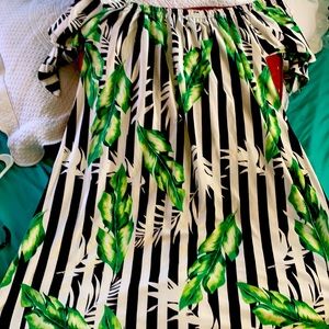 Pretty Off the Shoulder dress.